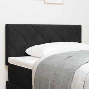 vidaXL Huvudgavel Svart 90 cm Sammet