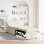 vidaXL Bäddsoffa Kräm 67 x 194 x 38 cm Sammet