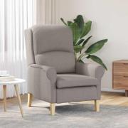 vidaXL fåtölj Taupe 76 x 94 x 102 cm tyg