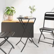 vidaXL Trädgårdsbord Antracit 50 x 50 x 72 cm Stål
