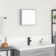 vidaXL LED Badrumsspegel Grå Sonoma 40x8.5x37 cm Ingenjörsträ