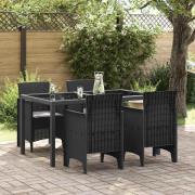 vidaXL Trädgård Stol 4 pcs Antracit 53 x 49 x 85 cm PP