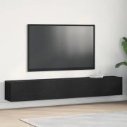 vidaXL TV-skåp 2 pcs Svart 100 x 30 x 30 cm Konstruerat trä