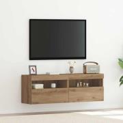 vidaXL TV Vägghylla artisan ek 60 x 30 x 40 cm Konstruerat trä