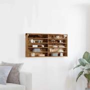 vidaXL Visningsskåp Gammalt trä 100 x 8,5 x 50 cm Konstruerat trä