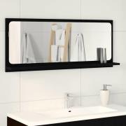 vidaXL Spegelhylla Svart ek 90 x 10.5 x 37 cm Konstruerat trä