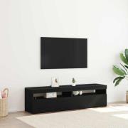 vidaXL TV-skåp 2 pcs Svart 75 x 35 x 40 cm Konstruerat trä