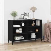 vidaXL Sideboard Svart 103.5 x 35 x 70 cm Konstruerat trä