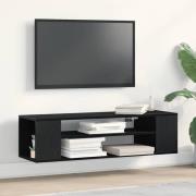 vidaXL TV-skåp Svart 100 x 30 x 26.5 cm Konstruerat trä