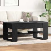 vidaXL Kaffeebord Svart ek 102 x 55 x 45 cm Konstruerat trä