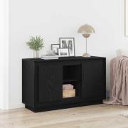 vidaXL Sideboard Svart ek 102 x 35 x 60 cm Konstruerat trä