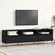 vidaXL TV-skåp Svart ek 150 x 30 x 44.5 cm Konstruerat trä