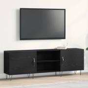 vidaXL TV-skåp Svart ek 150 x 30 x 50 cm Konstruerat trä