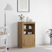 vidaXL Sidokabinett artisan ek 60.5 x 37 x 100 cm Konstruerat trä