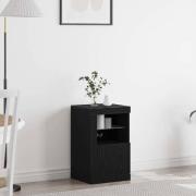vidaXL Sidokabinett Svart ek 41 x 37 x 67 cm Konstruerat trä