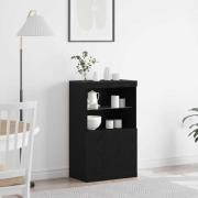 vidaXL Sideboard Svart 60 x 37 x 100 cm Konstruerat trä