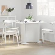 vidaXL Matbord Vit 110 x 60 x 75 cm Konstruerat trä