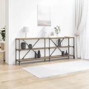 vidaXL Konsolbord med hylla Övrigt artisan ek 180 x 30 x 75 cm