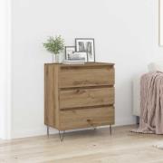 vidaXL Sideboard med låda artisan ek 60 x 35 x 70 cm Konstruerat trä