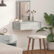 vidaXL Smyckebord med låda Grå 60 x 40 x 70 cm Konstruerat trä