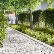 vidaXL Kant för gräsmatta 10 pcs Vit 100 x 0,05 x 20 cm