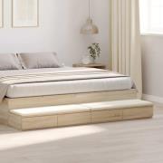 vidaXL Sänglådor Sonoma ek 200 x 36.5 x 16.5 cm Konstruerat trä