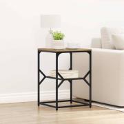 vidaXL Sidobord artisan ek 41 x 40 x 60 cm Ingenjörsträ och stål