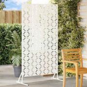 vidaXL Avskärmningsskärm Vit 100 x 50 x 180 cm Stål