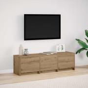 vidaXL Tv-bänk med låda artisan ek 140 x 34 x 40 cm Konstruerat trä