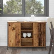 vidaXL Sideboard Gammalt trä 100 x 35 x 70 cm Konstruerat trä
