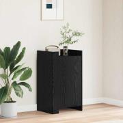 vidaXL Sideboard Svart Ek 45 x 35 x 75 cm Konstruerat trä