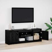 vidaXL TV-skåp Svart 139.5 x 34 x 50 cm Konstruerat trä