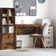 vidaXL Skrivbord Rökt ek 90 x 40 x 76 cm