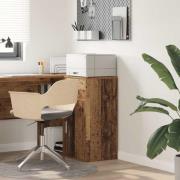 vidaXL Sideboard med låda Gammalt trä 38 x 34 x 75 cm