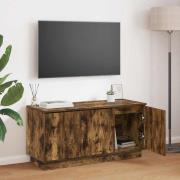 vidaXL TV Skåp med LED Rökfärgad ek 100 x 38 x 49 cm Konstruerat trä