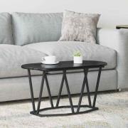 vidaXL Kaffebord Svart Ek 80 x 40 x 40.5 cm