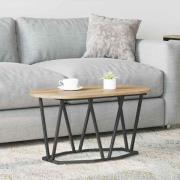vidaXL Kaffebord artisan ek 80 x 40 x 40.5 cm