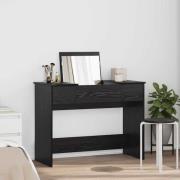 vidaXL Smyckebord med låda Svart ek 100 x 45 x 76 cm Konstruerat trä
