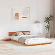 vidaXL Sängram Brun 120 x 190 cm trä