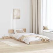 vidaXL Sängram Brun 90 x 190 cm trä