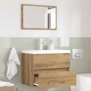 vidaXL Badrumsinredningsset med låda 2 pcs Artisan Ek 57 x 37 x 45 cm
