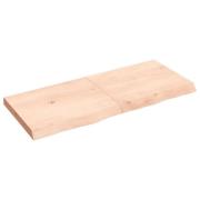 vidaXL Hyllplan 120x50x(2-6) cm obehandlad massiv ek
