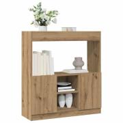 vidaXL Högskåp ek 92x33x100 cm konstruerat trä