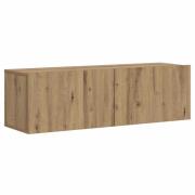 vidaXL Väggmonterad tv-skåp artisan ek 100x30x30 cm konstruerat trä