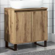 vidaXL Badrumsskåp artisan ek 58x33x60 cm konstruerat trä