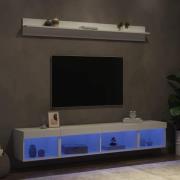 vidaXL Tv-bänk 5 delar LED vit konstruerat trä
