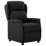 vidaXL Reclinerfåtölj Svart 67.5 x 93.5 x 101.5 cm tyg