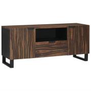 vidaXL TV-bänk med låda Brun 105 x 33 x 46 cm massivt mangoträ