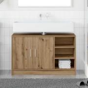vidaXL Diskho Skåp med dörr Artisan Ek 90 x 29 x 55 cm Konstruerat trä