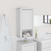 vidaXL Badrumsskåp BERG vit 40x27x71,5 cm massiv furu